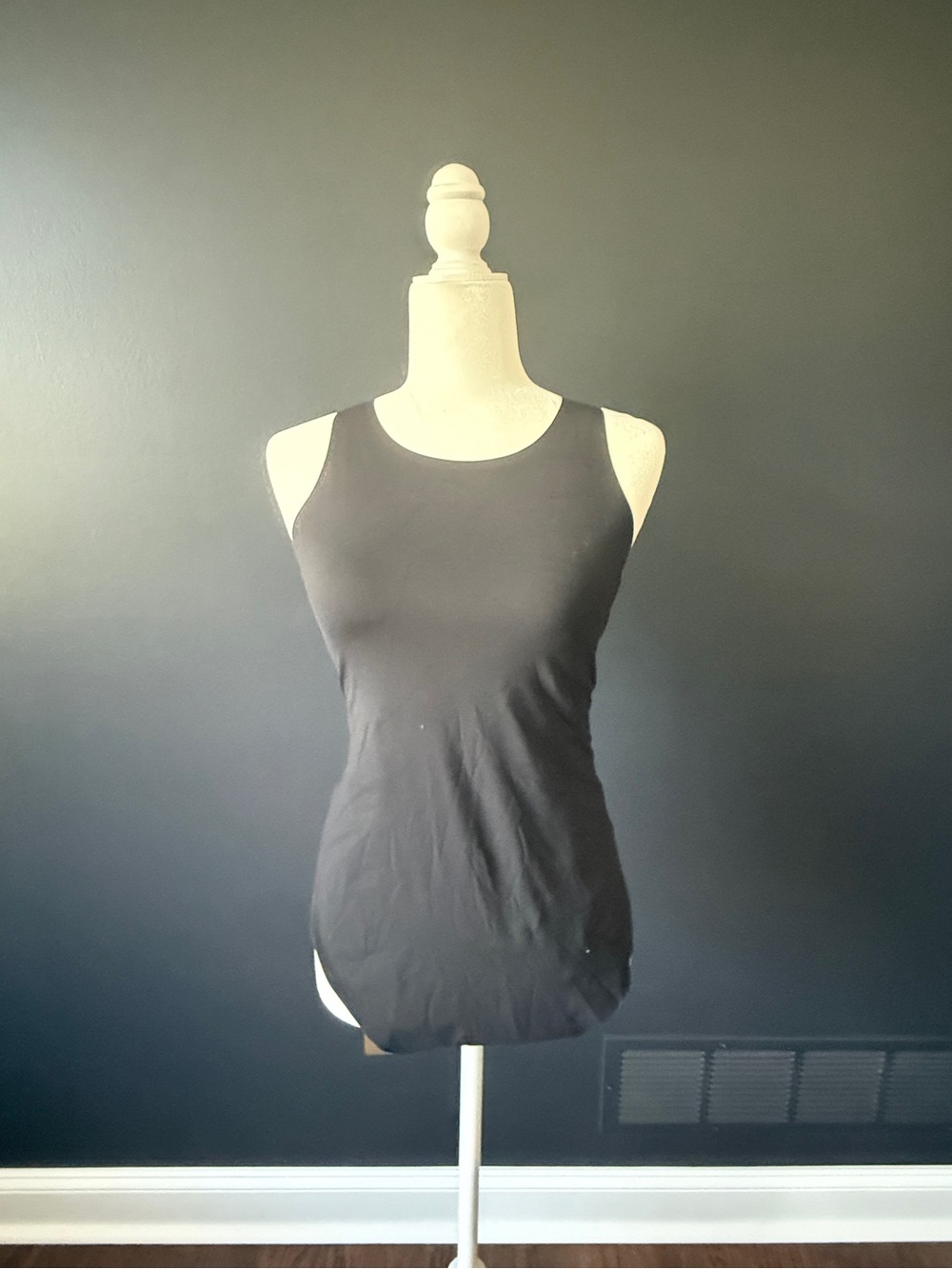 aerie Black high neck smoothez thong Bodysuit